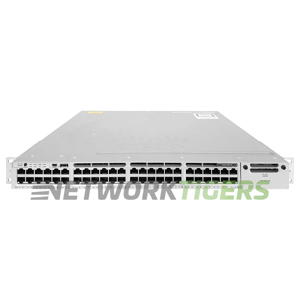 Cisco WS-C3850-48F-L 48x 1GB PoE+ RJ45 1x Expansion Module Slot Switch