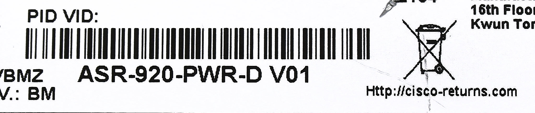 Cisco ASR-920-PWR-D ASR 920 DC Power Supply