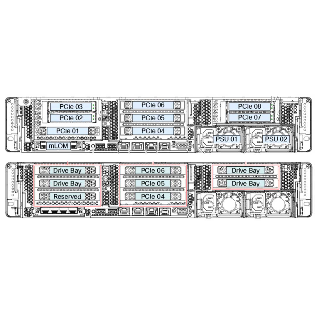 Cisco Ucs C240 M6 12 Lff Chassis Rack Server | UCSC-C240-M6L