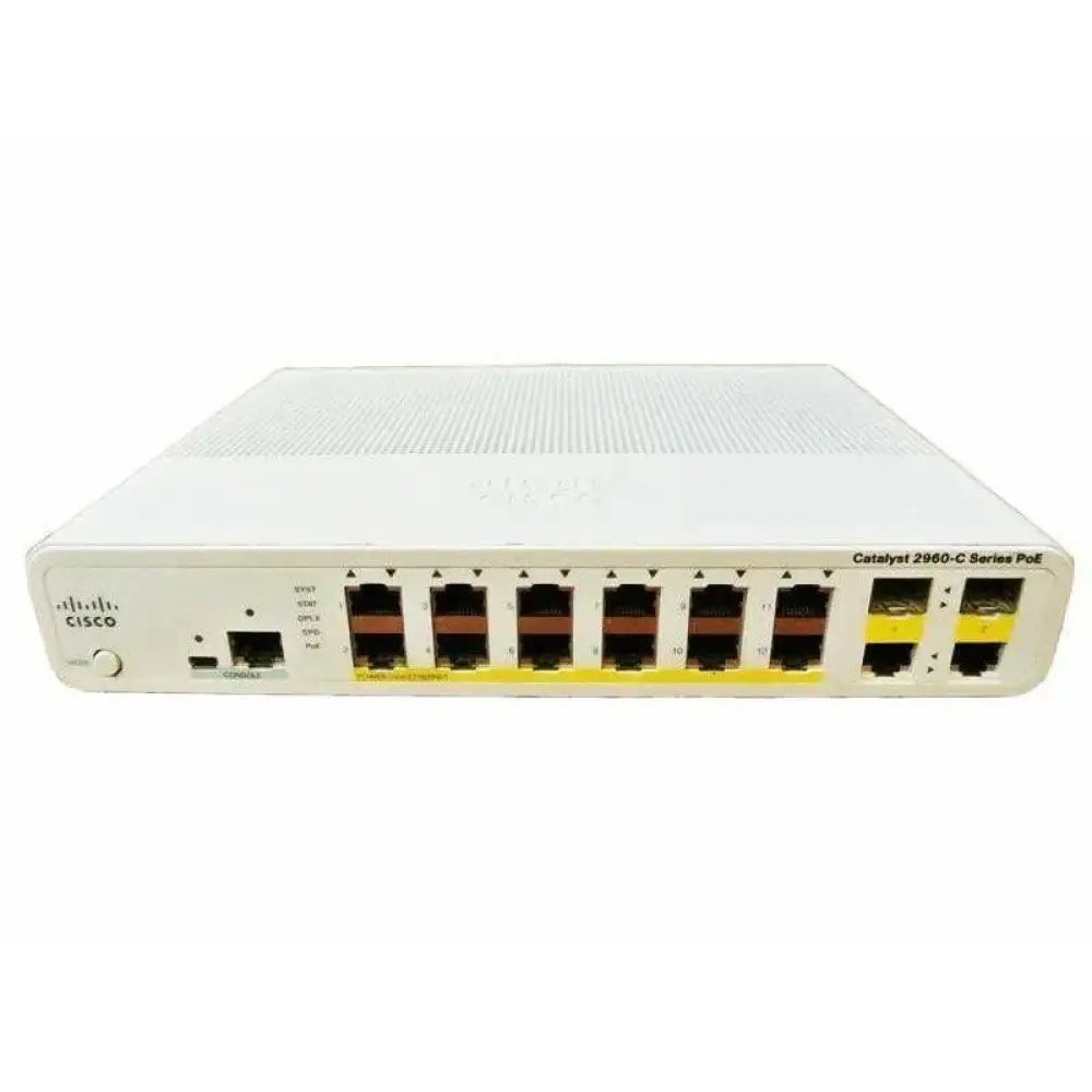 Cisco Catalyst 2960C 12-Port Fast Ethernet PoE Compact Switch WS-C2960C-12PC-L - Refurbished