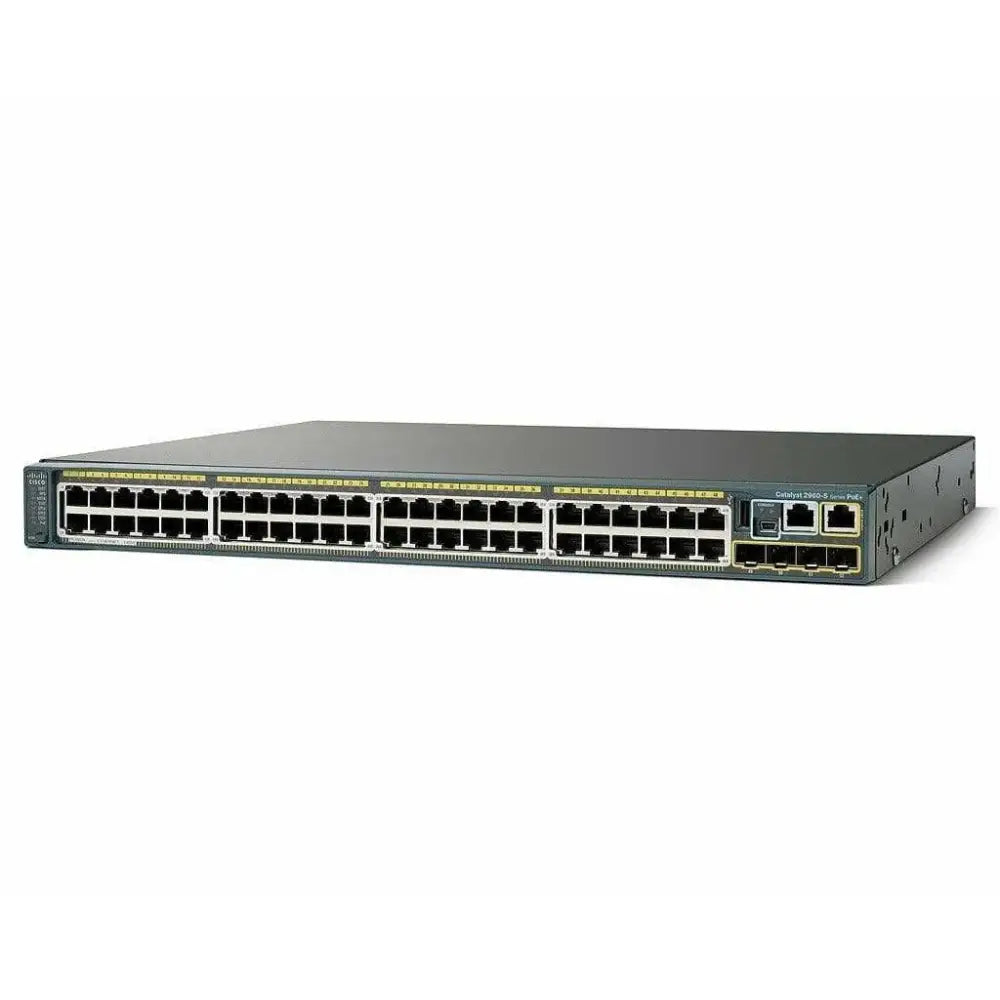 Cisco Catalyst 2960X 48-Port PoE+ Gigabit Managed Switch WS-C2960X-48FPS-L 740W - Refurbished