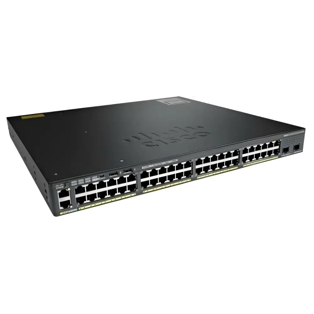 Cisco Catalyst 2960X-48TD-L 48-Port Gigabit Ethernet Switch WS-C2960X-48TD-L 2x 10G SFP+ LAN Base - Refurbished