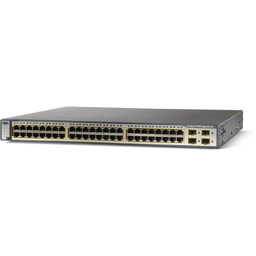 Cisco WS-C3750G-48PS-E Catalyst 3750G 48-Port Gigabit PoE Switch 4 SFP L3 Managed - Refurbished