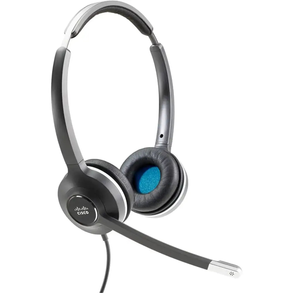 Cisco Headset 532 Wired Dual On-Ear Quick Disconnect Headset with USB-A Adapter CP-HS-W-532-USBA - New