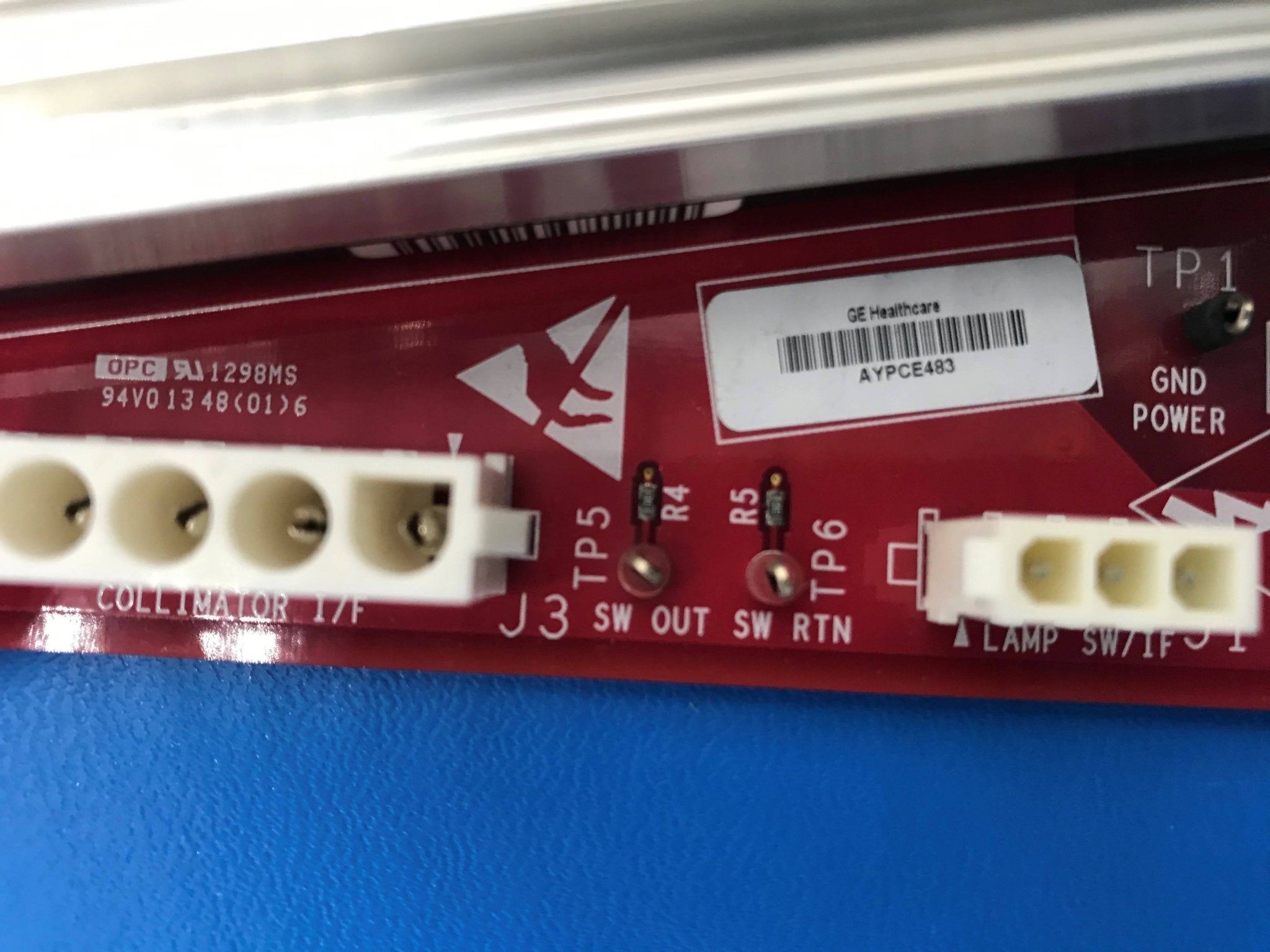 Collimator Lamp Supply (5450200 B/5450201 REV 1 GE Optima XR220