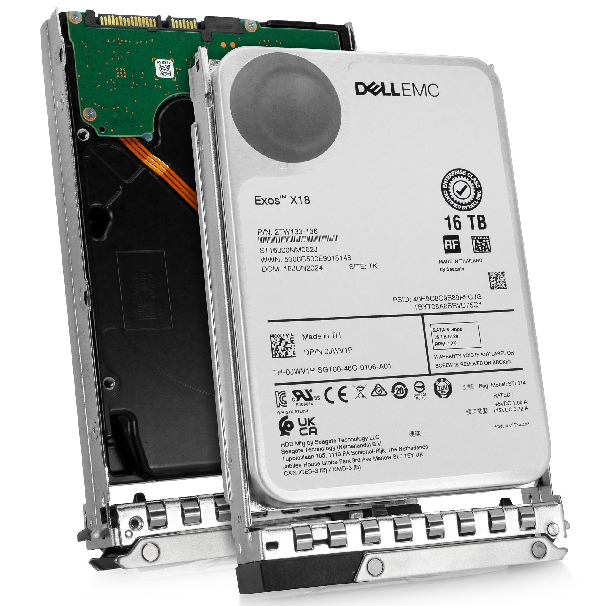 Dell G14 400-BMCL 16TB 7.2K RPM SATA 6Gb/s 512e 3.5in Hard Drive