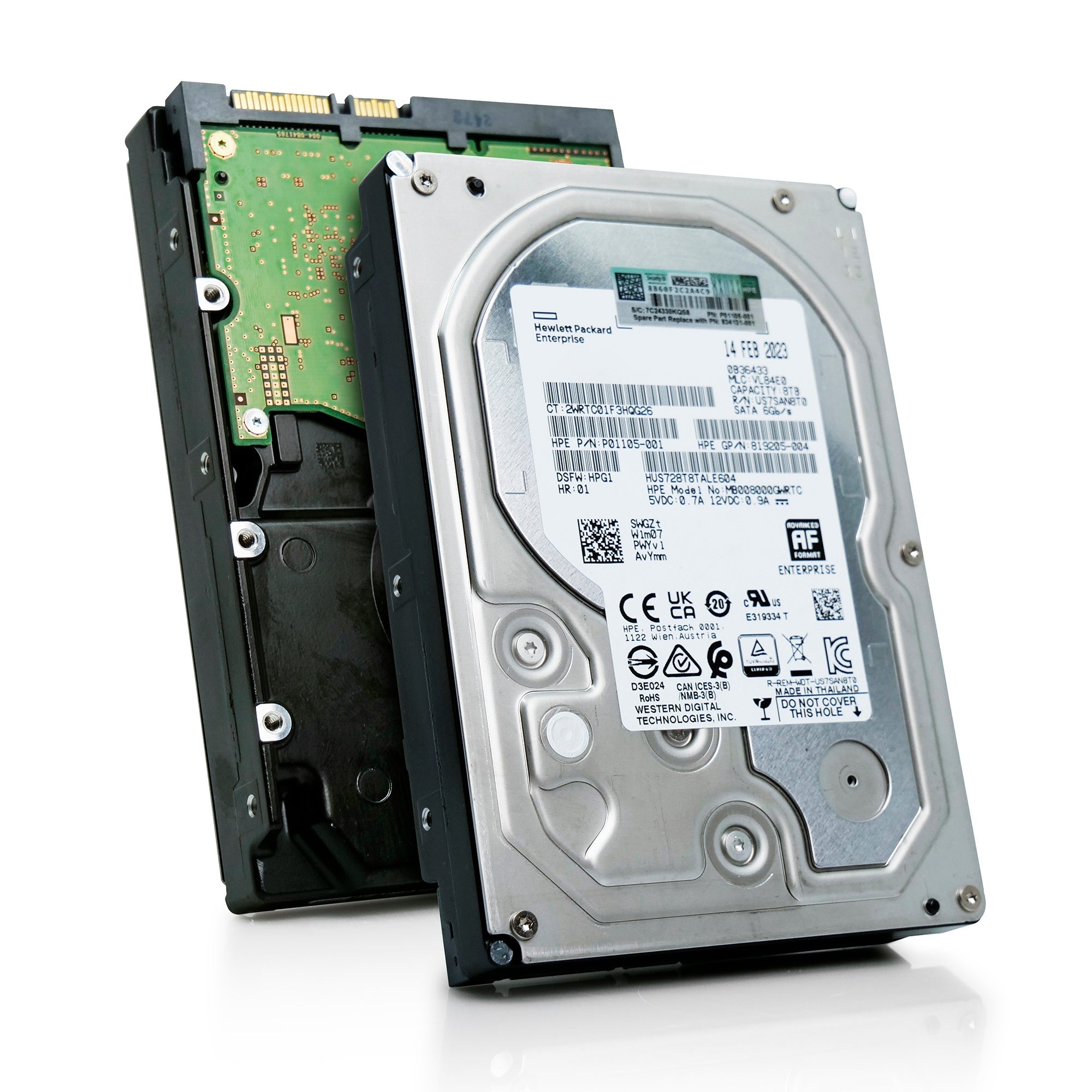 Western Digital/HP Ultrastar DC HC320 HUS728T8TALE604 8TB 7.2K RPM SATA 6Gb/s 512e 3.5in Refurbished HDD