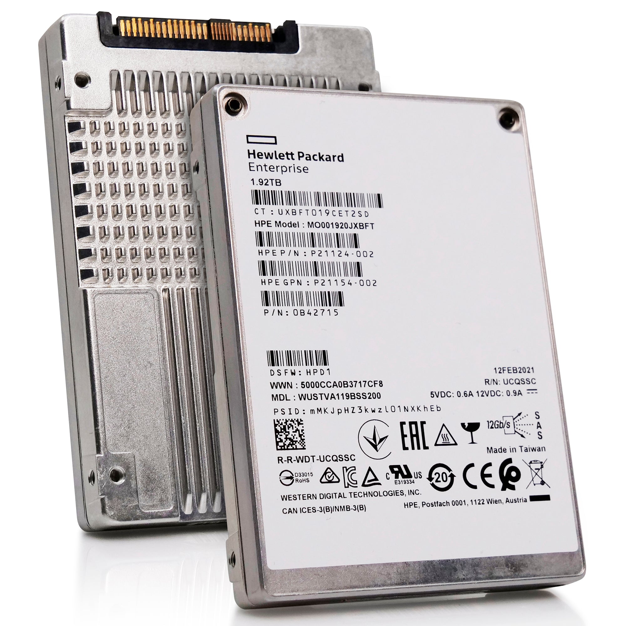 Western Digital/HP Ultrastar DC SS540 WUSTVA119BSS200 1.92TB 1DWPD SAS 12Gb/s 3D TLC 2.5in Refurbished SSD