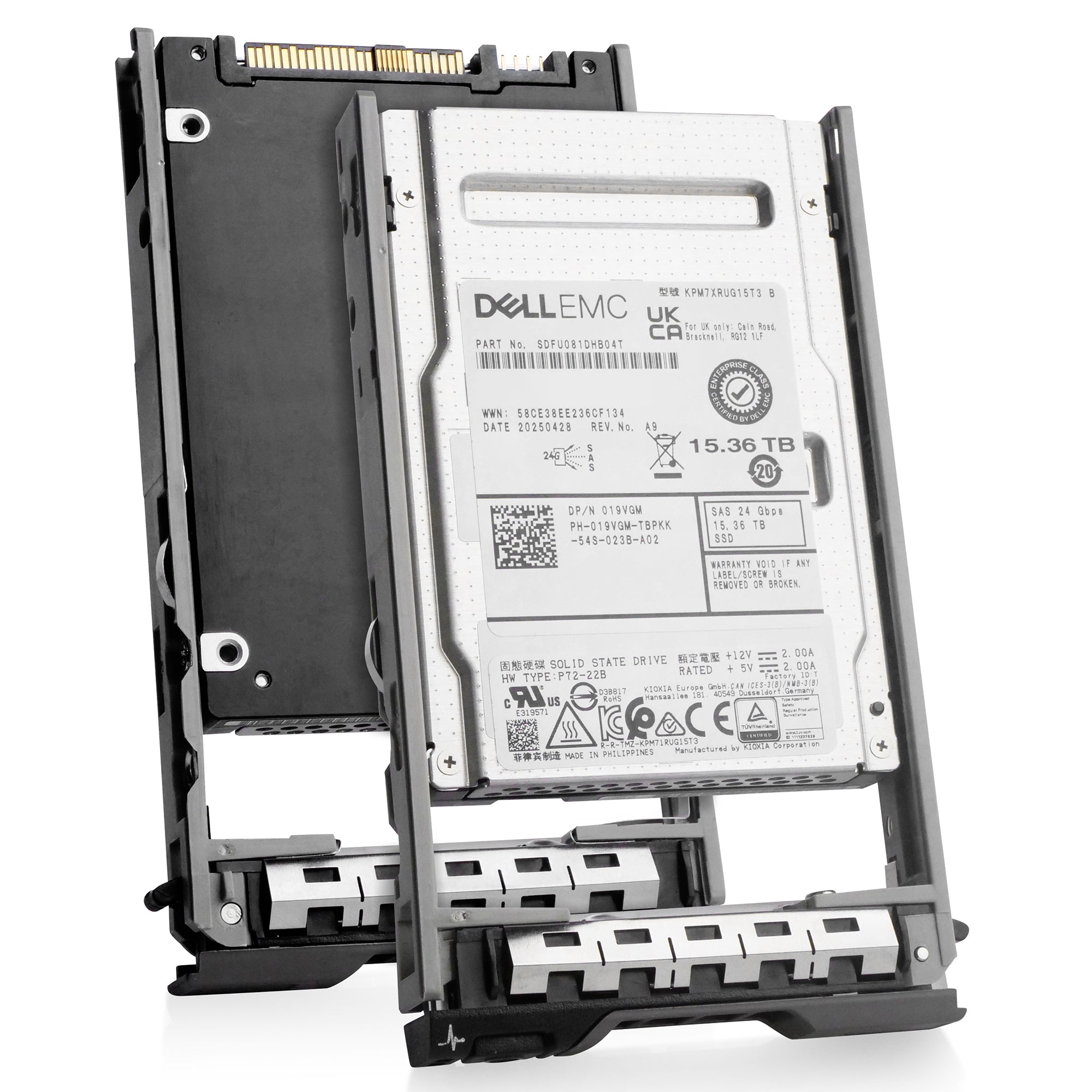 Dell G13 019VGM 15.36TB 1 DWPD SAS-4 24Gb/s 3D TLC 2.5in Enterprise Solid State Drive