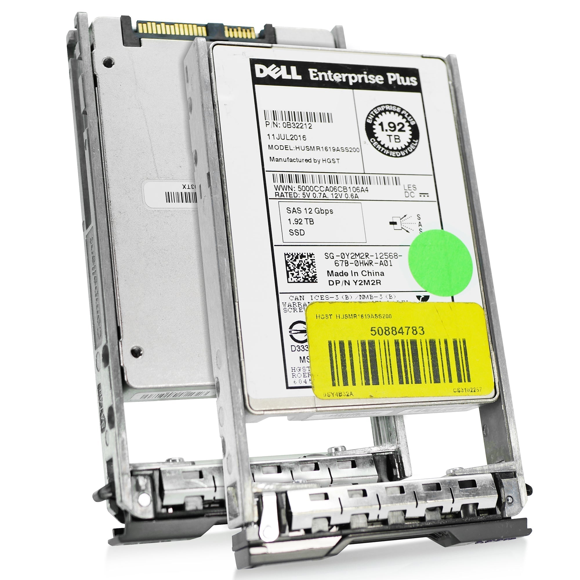 Dell G13 0Y2M2R 1.92TB 1 DWPD SAS 12Gb/s MLC 2.5in Refurbished SSD