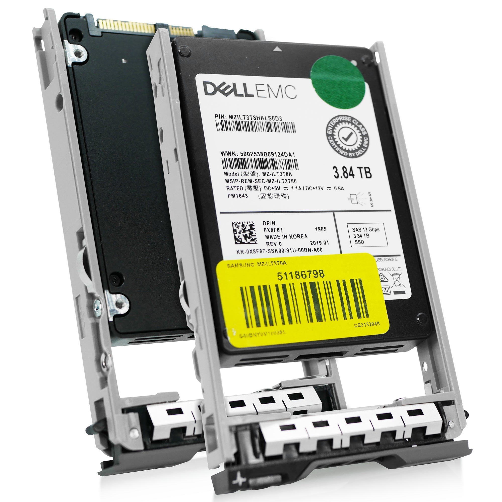 Dell G13 0X8F87 3.84TB 1 DWPD SAS 12Gb/s 3D TLC 2.5in Refurbished SSD