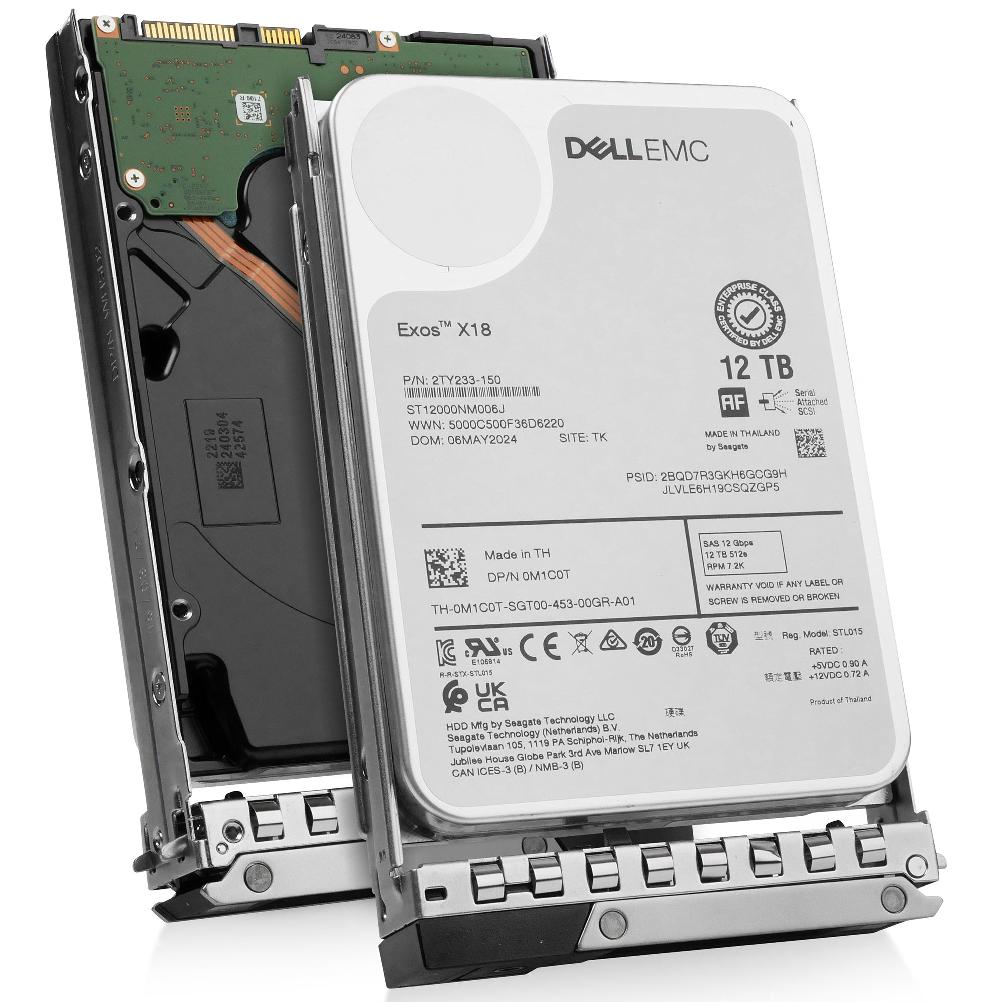 Dell G14 400-BEKN 12TB 7.2K RPM SAS 12Gb/s 512e 3.5in Hard Drive
