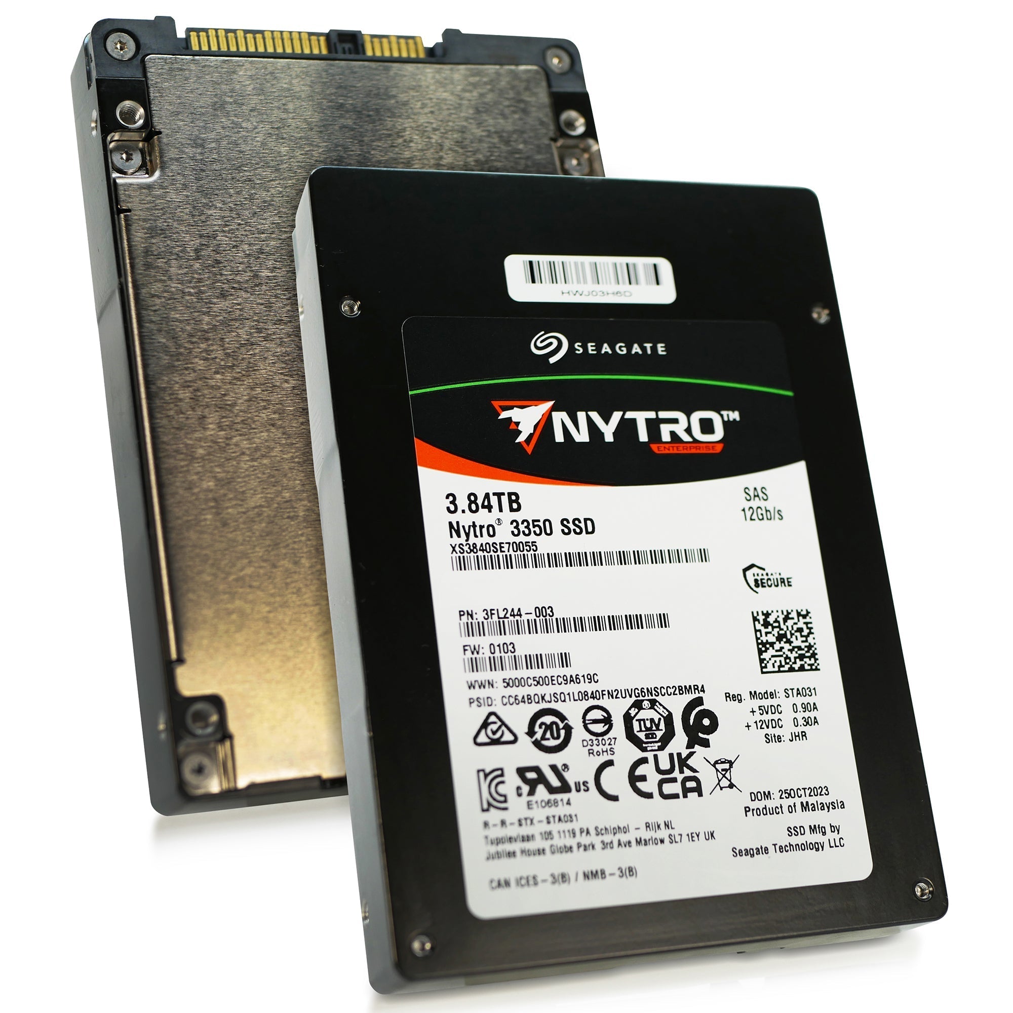Seagate Nytro 3350 XS3840SE70055 3.84TB 1 DWPD SAS 12Gb/s 3D TLC 2.5in Solid State Drive