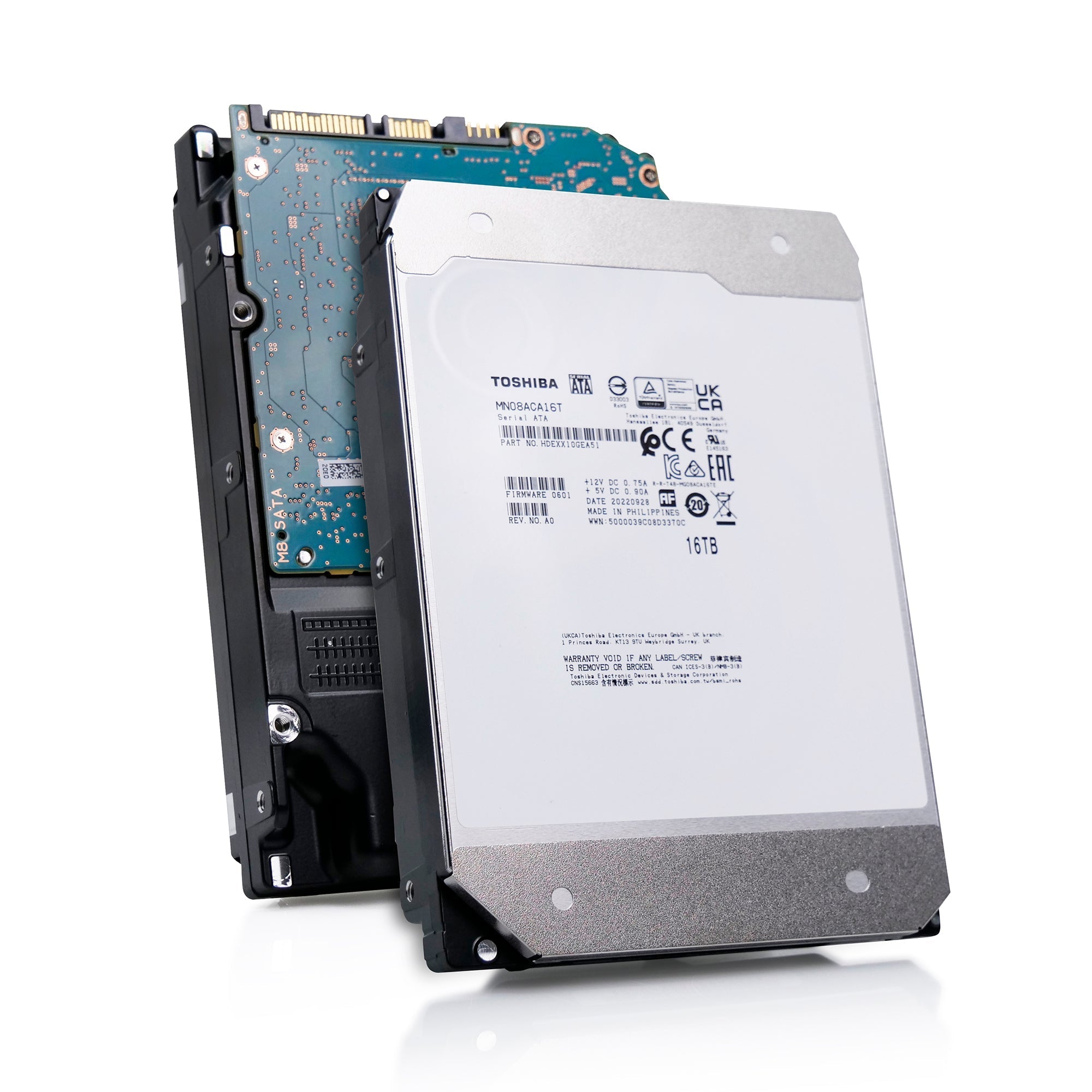 Toshiba MN08 MN08ACA16T 16TB 7.2K RPM SATA 6Gb/s 512e 3.5in Hard Drive