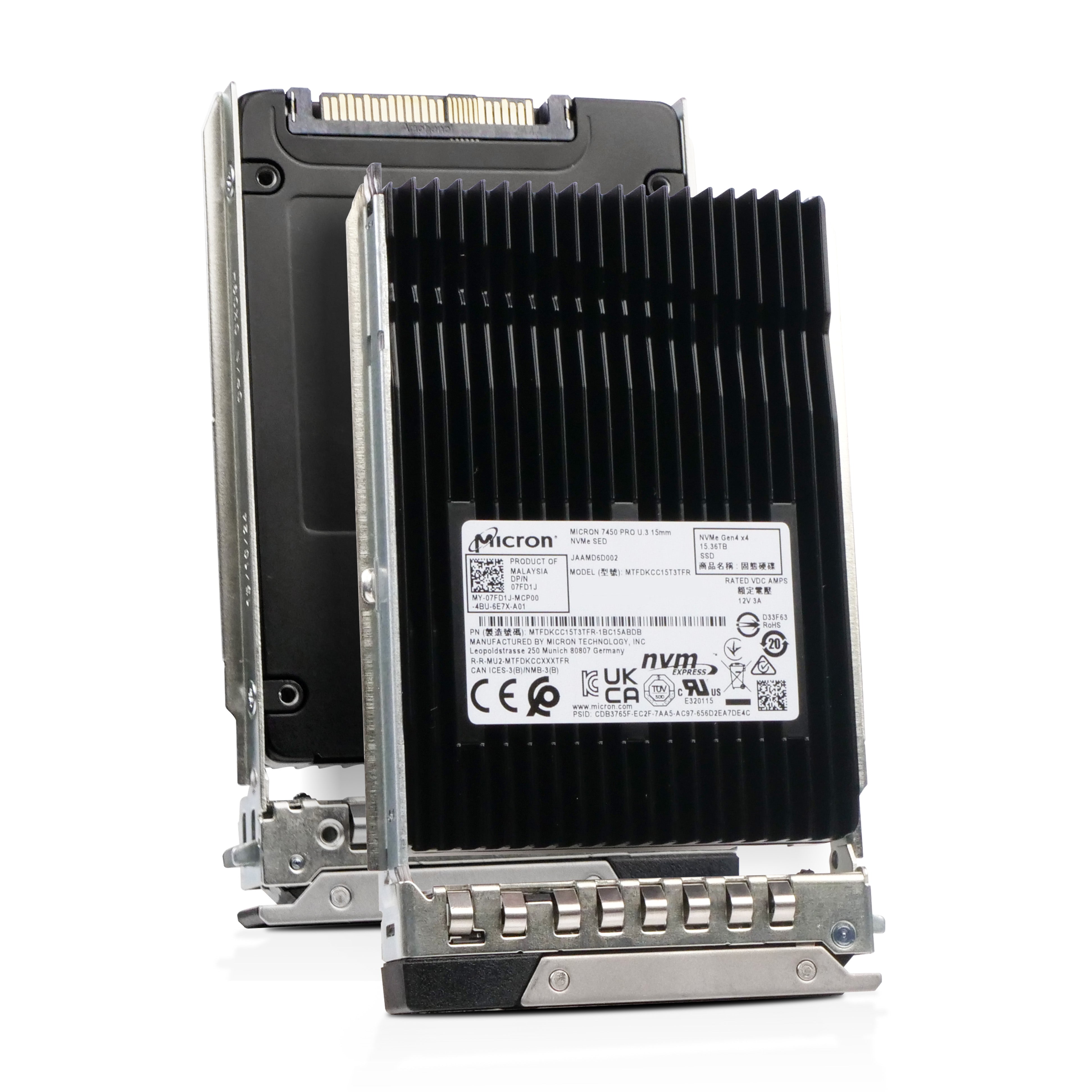 Dell G14 T8KK5 15.36TB 1 DWPD PCIe Gen 4.0 x4 8GB/s Read-Intensive 3D TLC U.3 NVMe 2.5in SSD