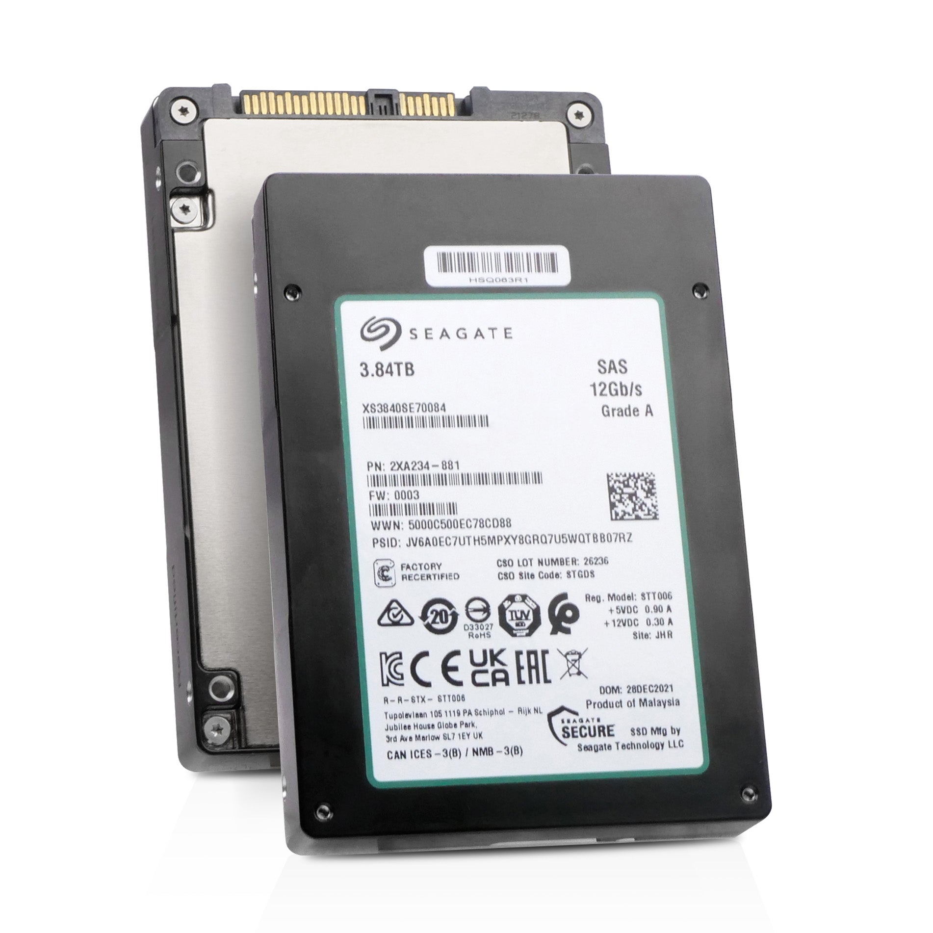 Seagate Nytro 3332 XS3840SE70084 3.84TB 1 DWPD SAS 12Gb/s 3D TLC 2.5in Solid State Drive