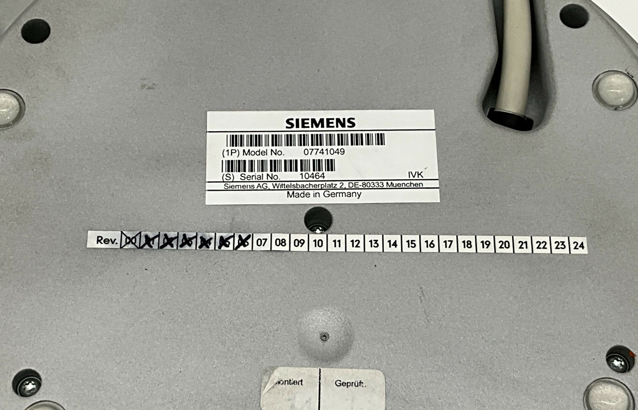 CONTROL BOX (07741049/7741049 SIEMENS