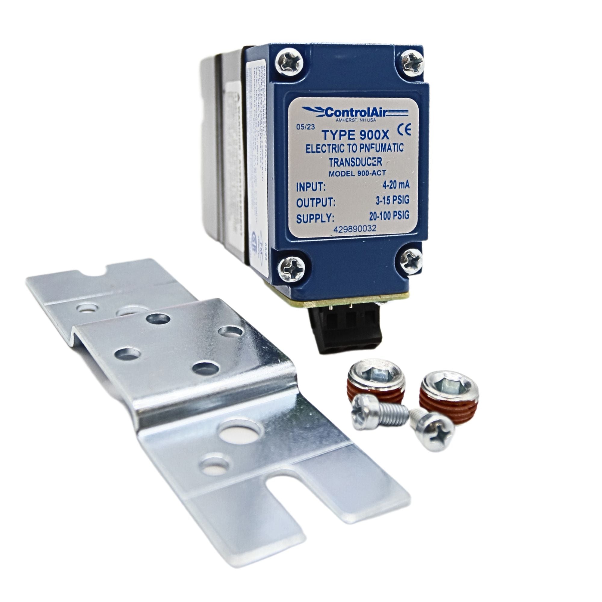 ControlAir | Transducer 4-20mA, 3-15PSI 1/4" NPT | 900-ACT