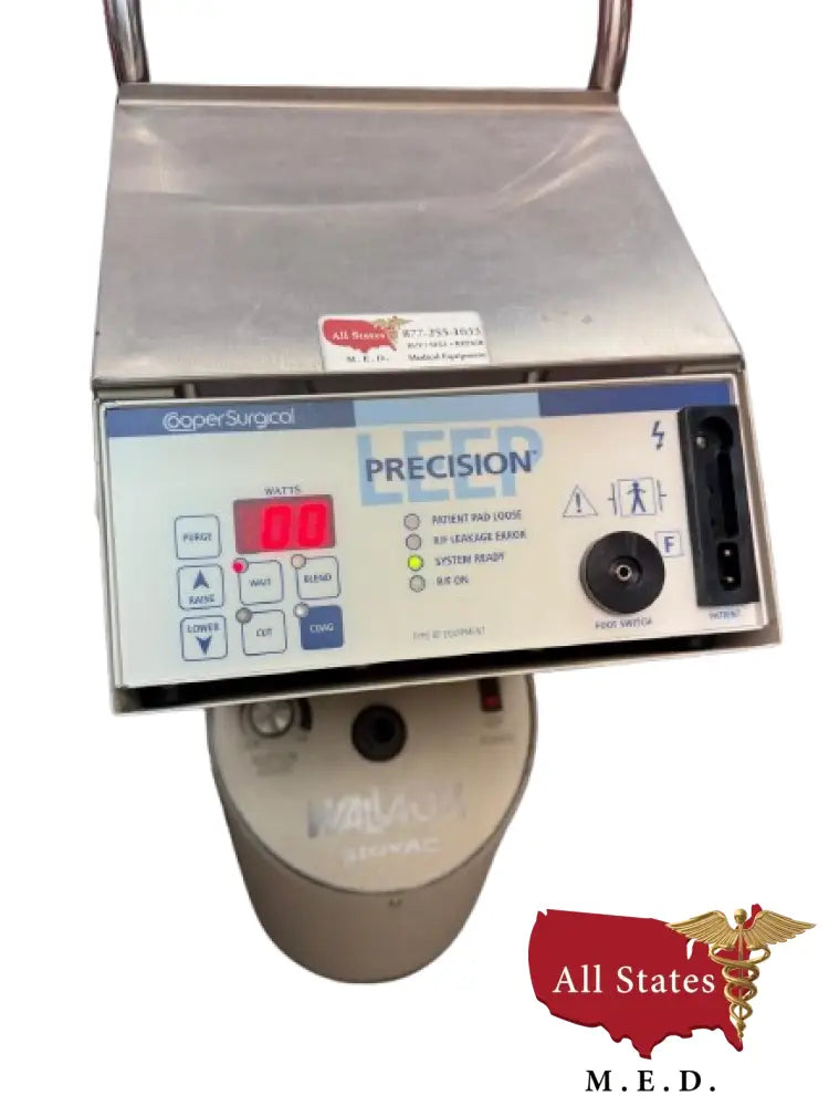 Cooper Surgical Leeps Precision Generator With Cart And Smoke Evacuator