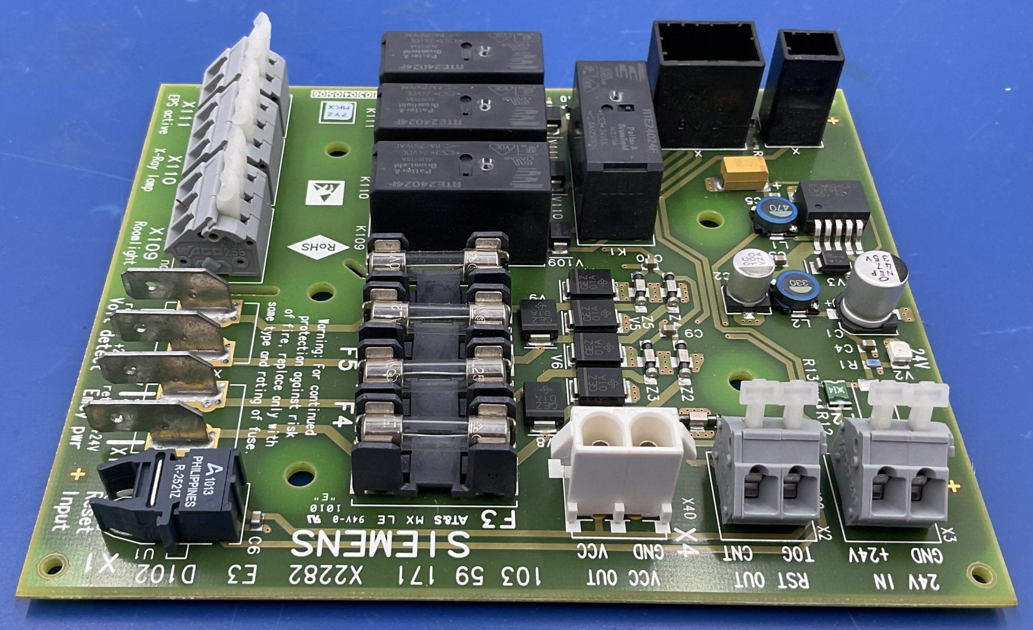 Siemens 10359171 - D102 External Interface Reset PCB Board Rear View | Alo Tech Solutions