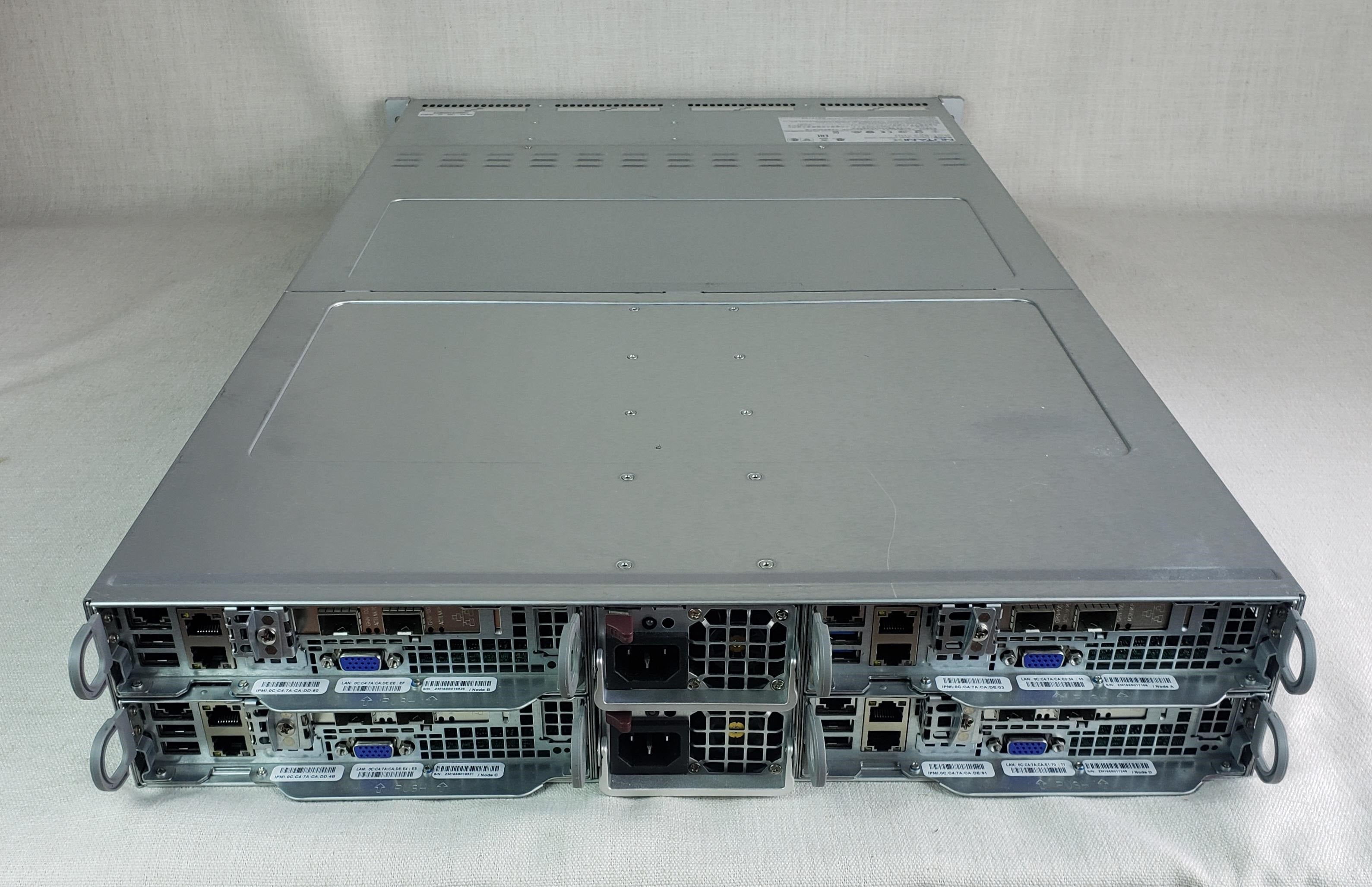 Nutanix NX-1265-G5-2640v4 2U 4 Node 12x 3.5” Barebones Server – No Nodes