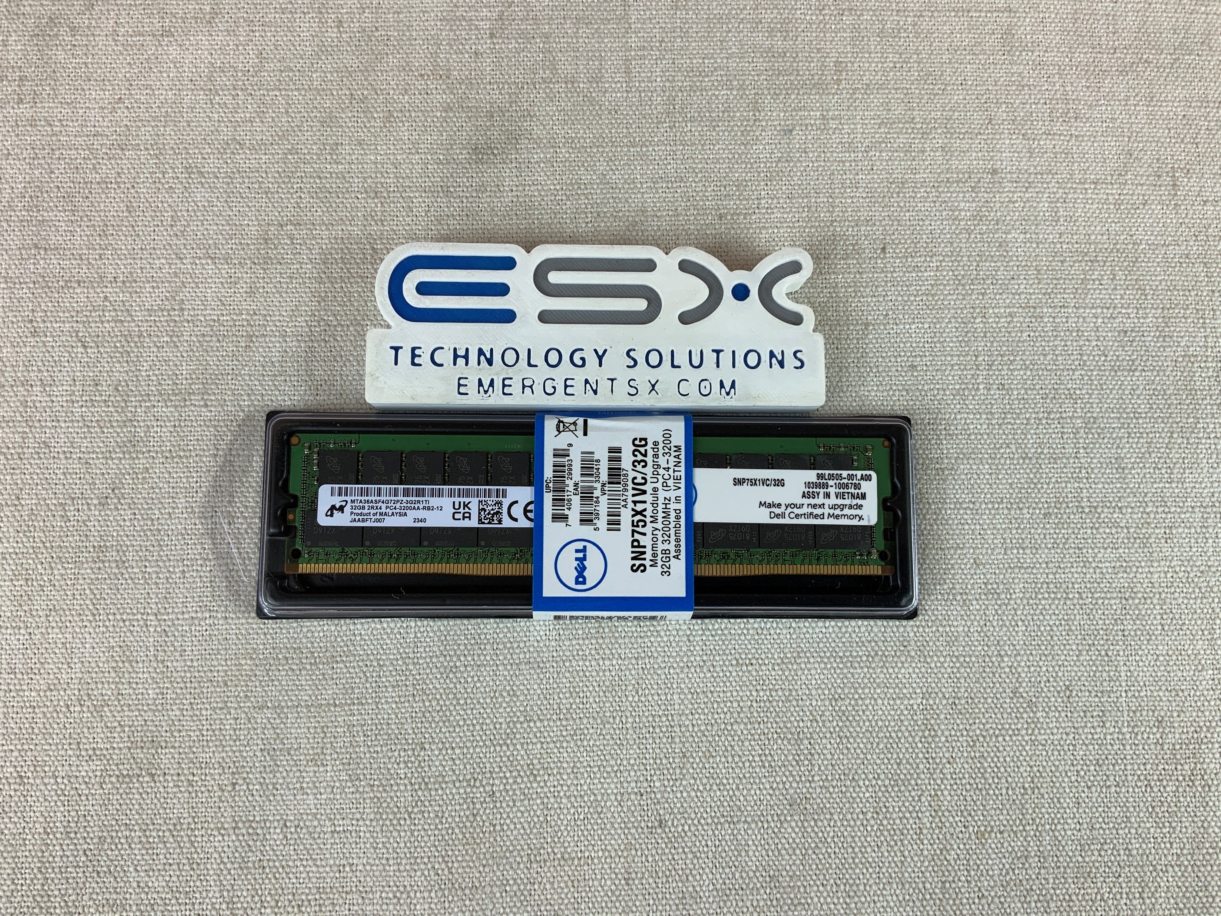 New Sealed Original Dell 75X1V 32GB 2Rx4 PC4-3200AA DDR4 ECC Server Memory RDIMM