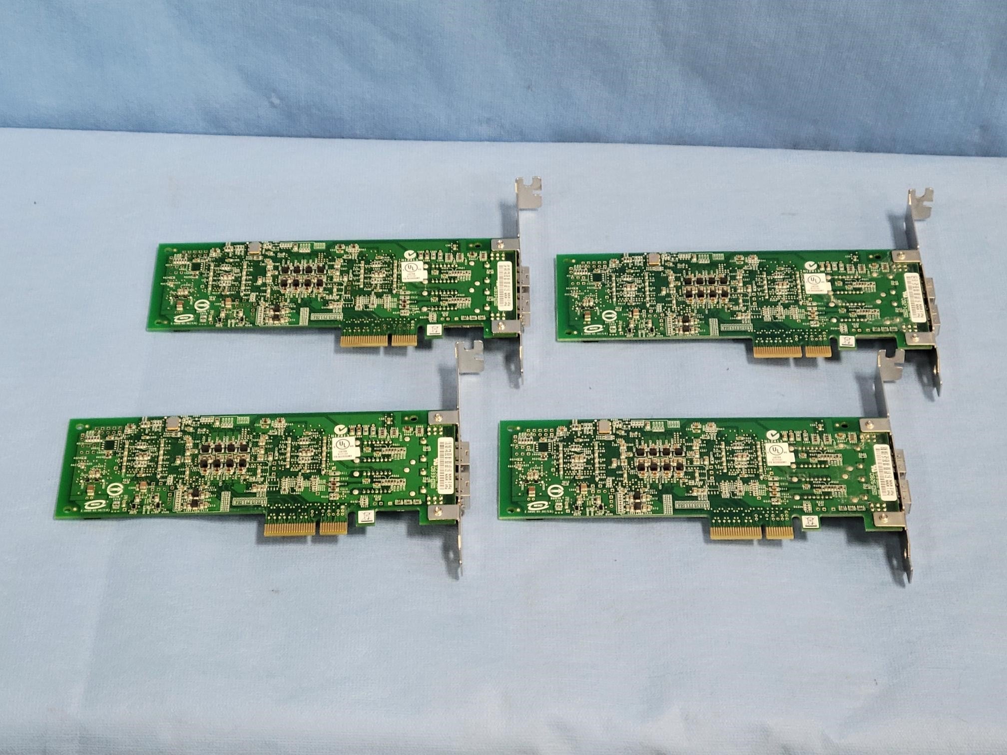 Lot of 2 QLogic 4GB Dual-Port FC PCI-e HBA Adapter HP Bracket QLE2462-WB