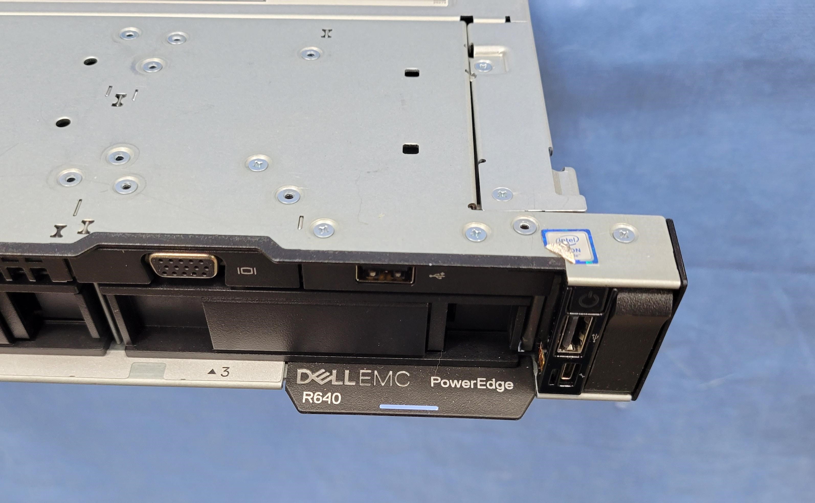 Dell PowerEdge R640 Server 2x 24C Platinum 8160M 2.1GHz 1TB RAM 2x 3.84TB SSD