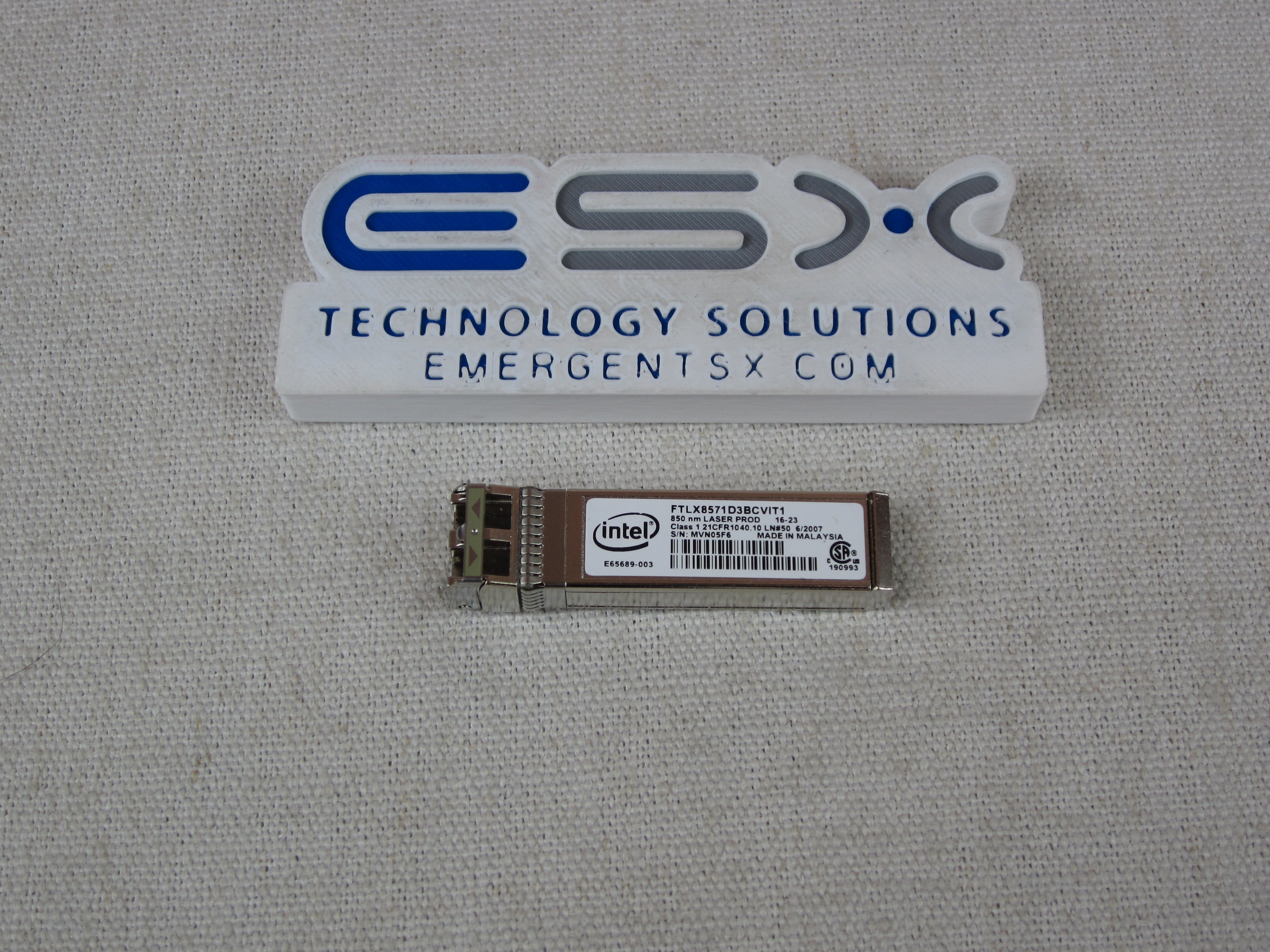 Intel FTLX8571D3BCVIT1 10G SFP+ SR Multimode Transceiver Module