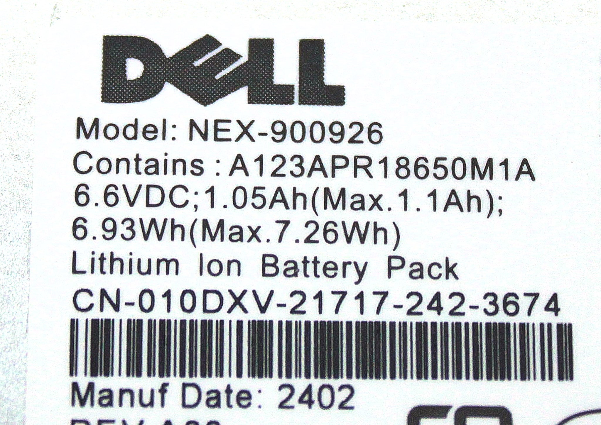 Dell 010DXV BACKUP BATTERY PS6210 (DELL)