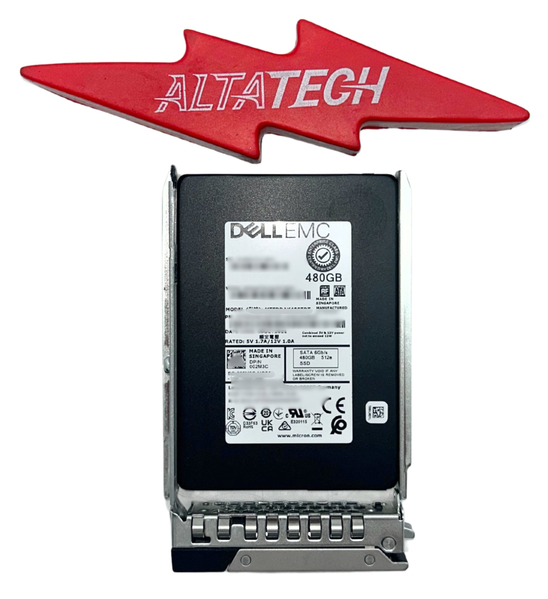 Dell 02M3C 480GB SSD SATA 2.5 6G MU MTFDDAK480TDT-1AW1ZABDA