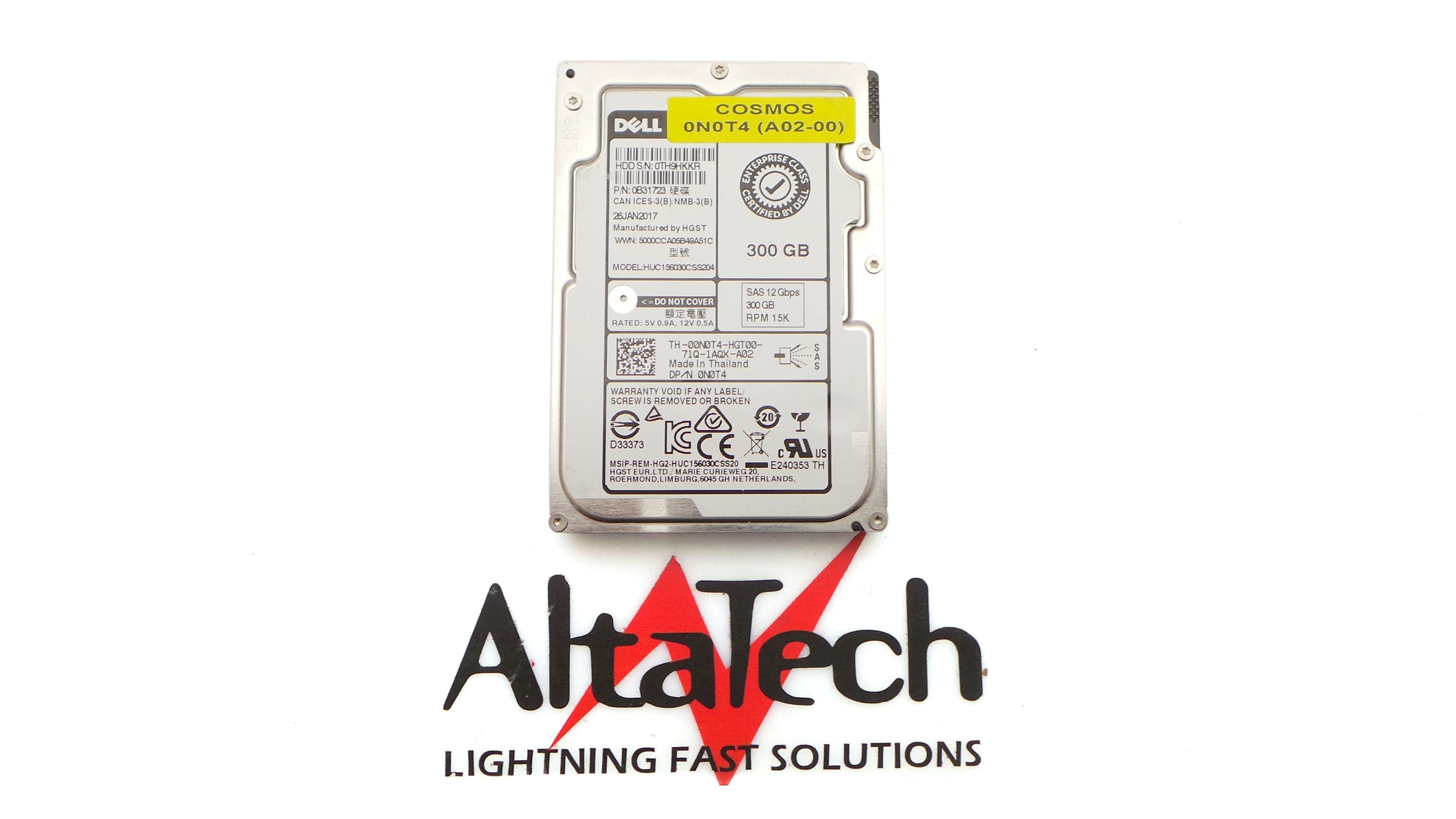 Dell 0N0T4 300GB 15K SAS 2.5" 12G