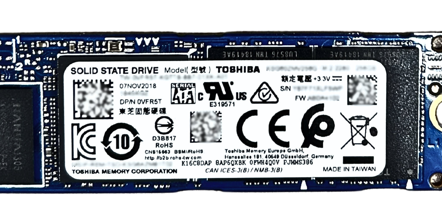 Dell 0VFR5T 256GB SSD M.2 2280 TOSHIBA (2)