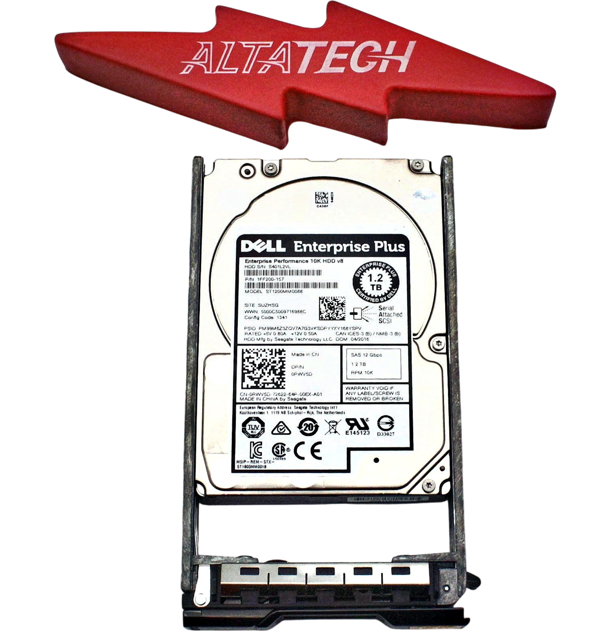 Dell 1FF200-157-CML 1.2TB 10K SAS 2.5 12G ST1200MM0088 EP+