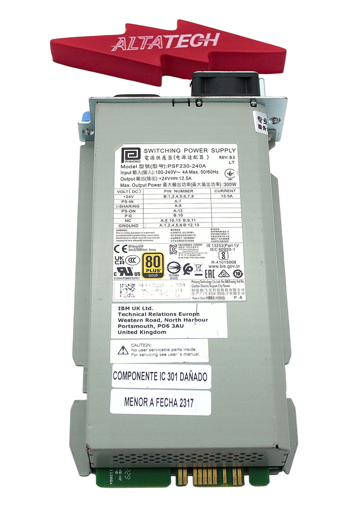 Dell 3KW3M 300W POWER SUPPLY ML3/ML3E