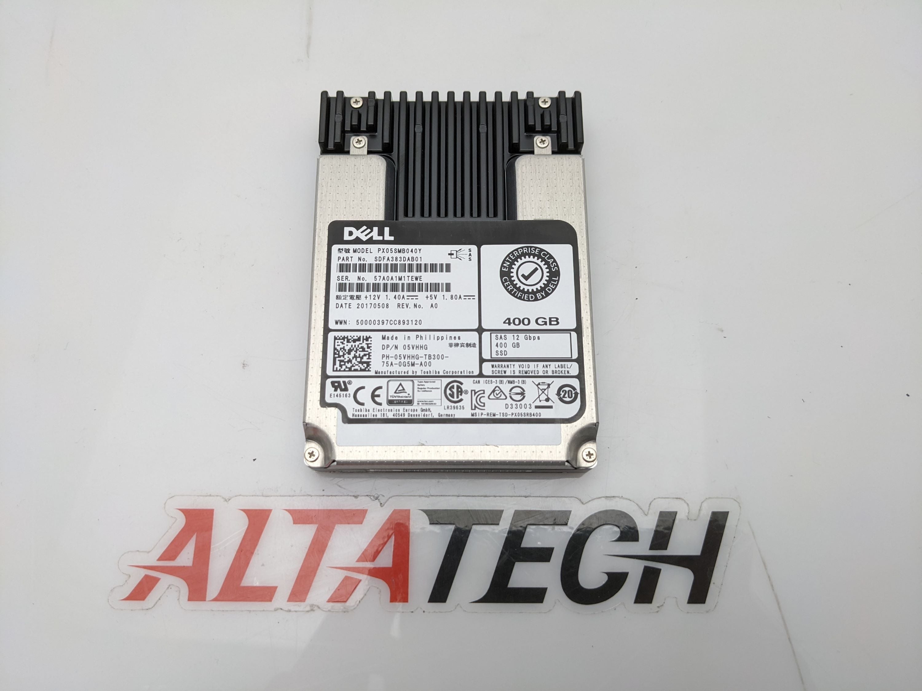 Dell 400-ASEM 400GB SSD SAS 2.5" 12G WI