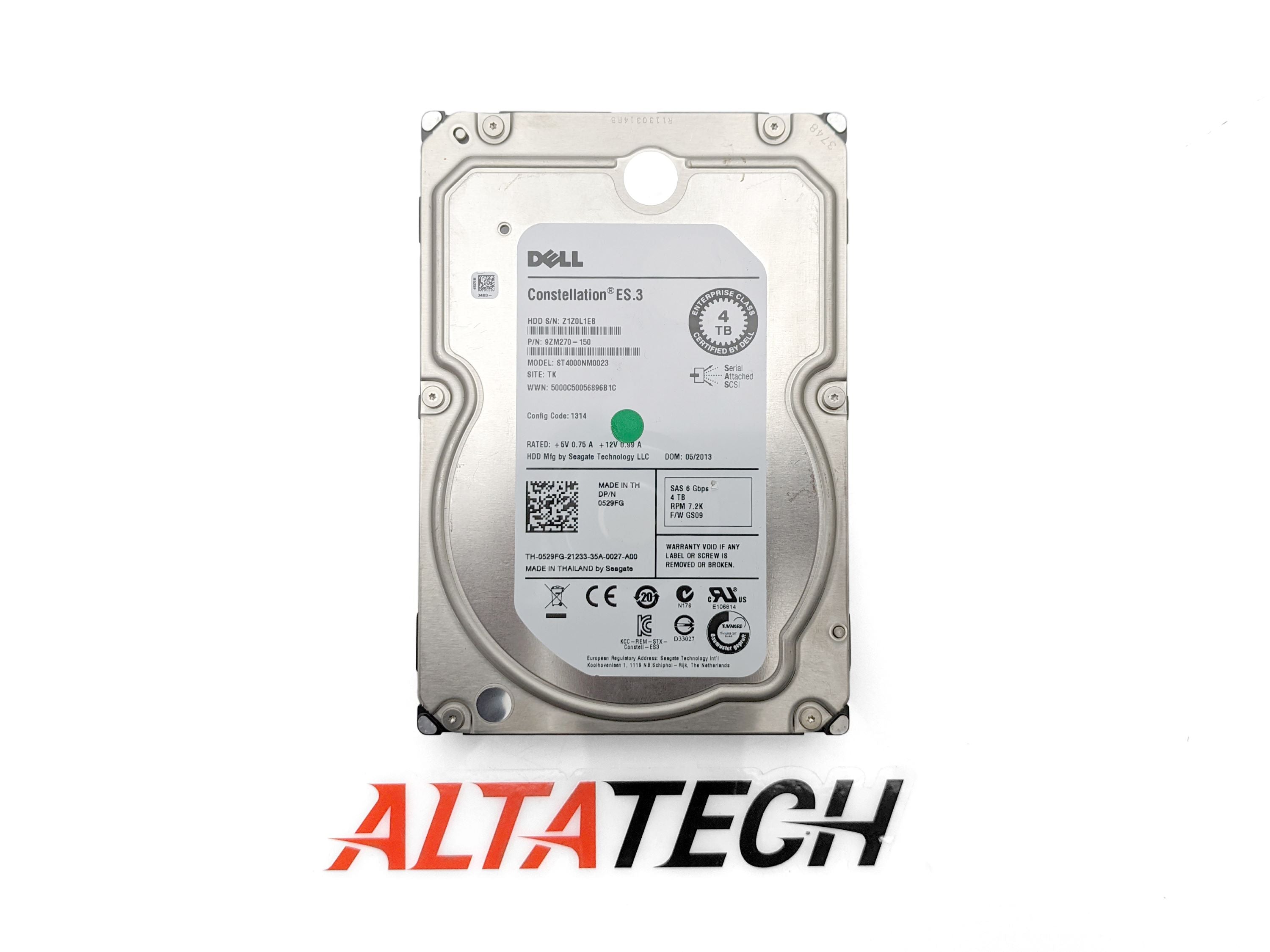 Dell 529FG 4TB 7.2K SAS 3.5" 6G HDD