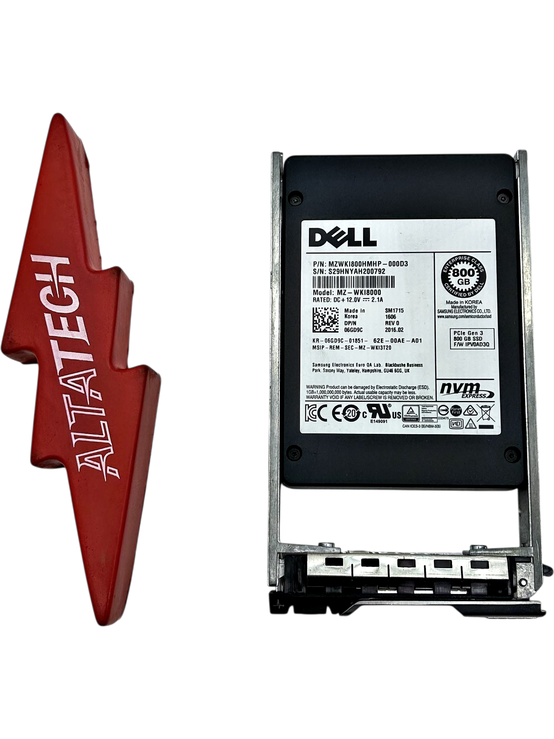 Dell 6GD9C 800GB SSD SAS 2.5 NVME
