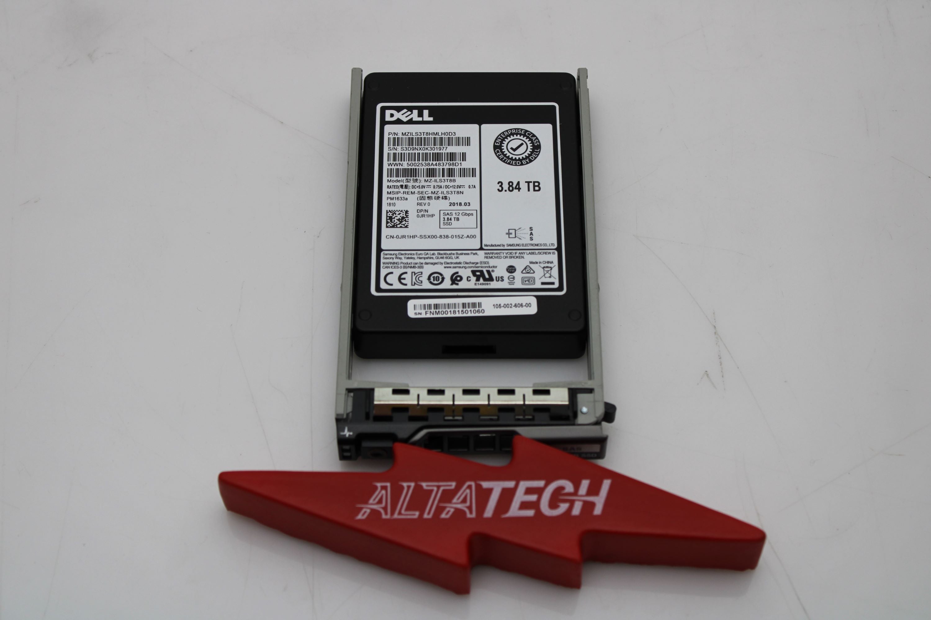 Dell 6H4JM 3.84TB SSD SAS 2.5 12G RI
