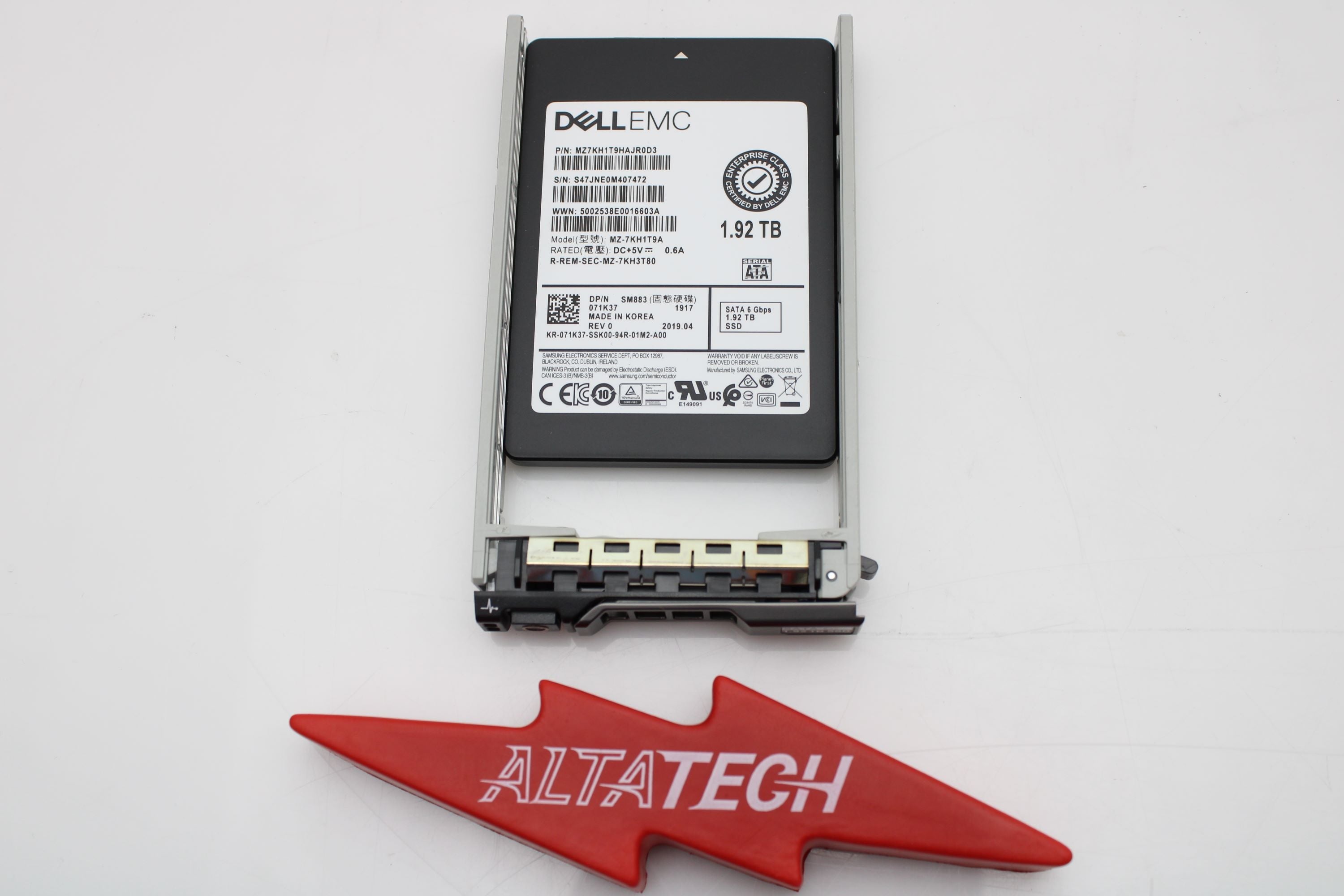 Dell 71K37 1.92TB SSD SATA 2.5 6G MU