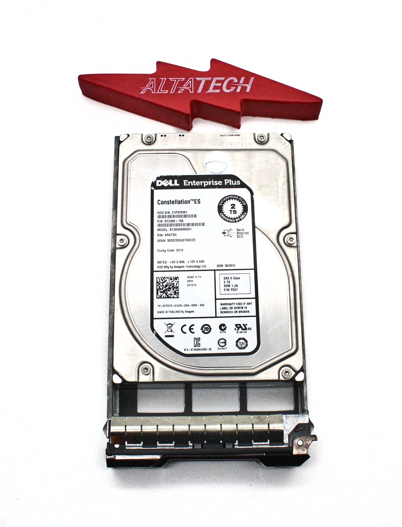 Dell 7YXTH-EQL 2TB 7.2K SAS 3.5 6G EP+ ST2000NM0001 / 9YZ268-158