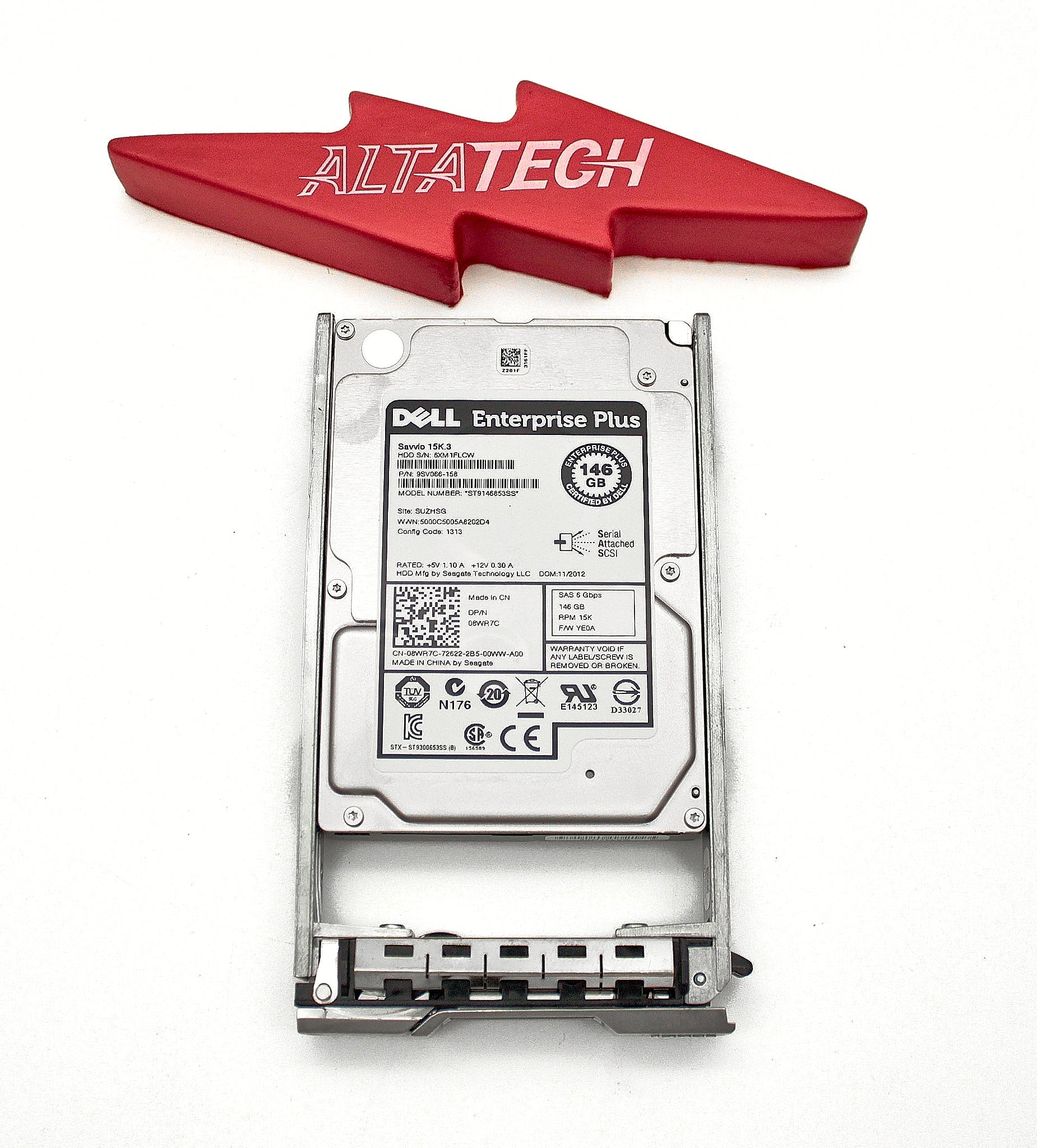 Dell 8WR7C-EQL 146GB 15K SAS 2.5 6G ST9146853SS / 9SV066-158 E+
