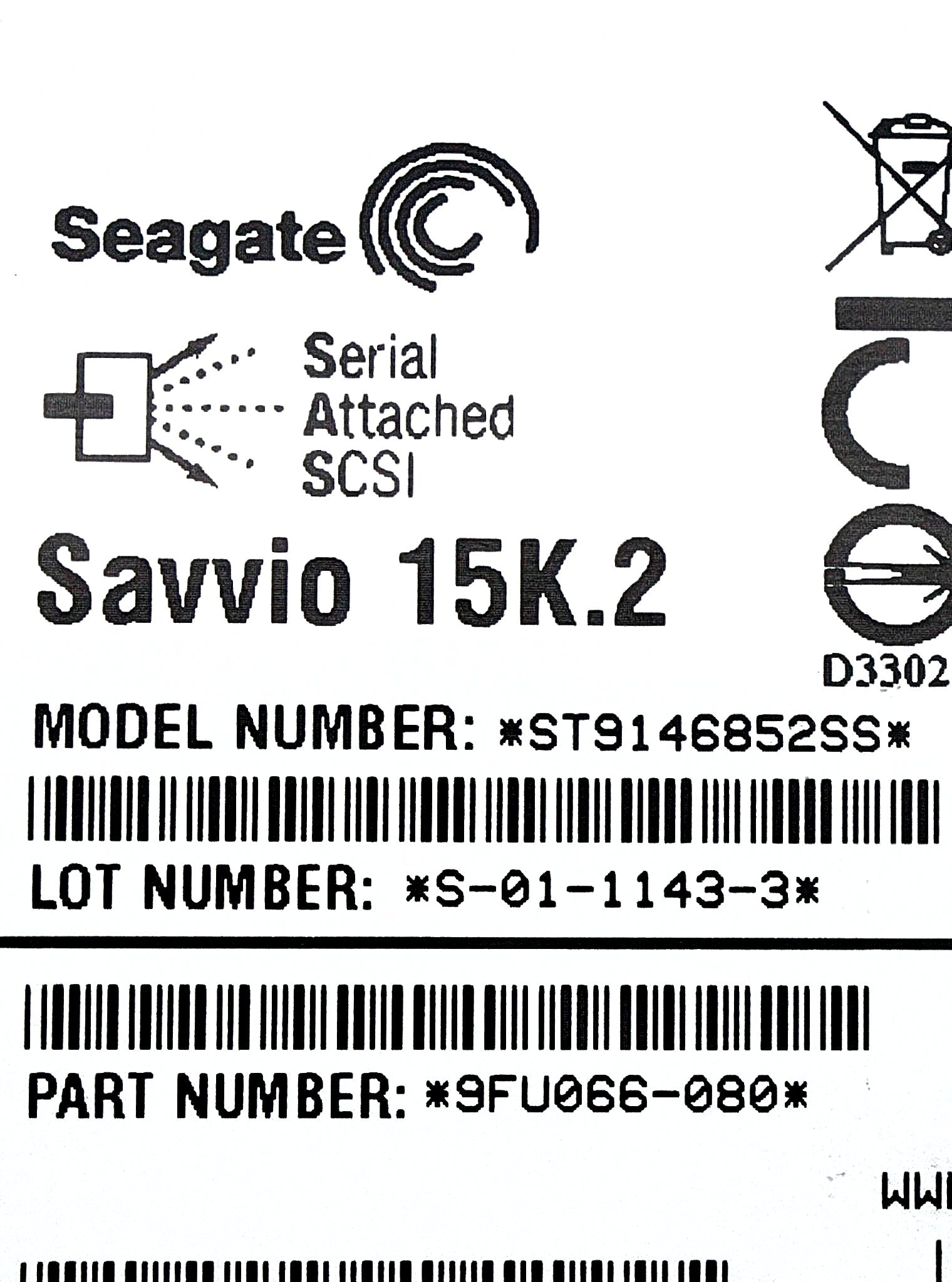 Dell 9FU066-080-CML 146GB 15K SAS 2.5 9FU066-080 CML