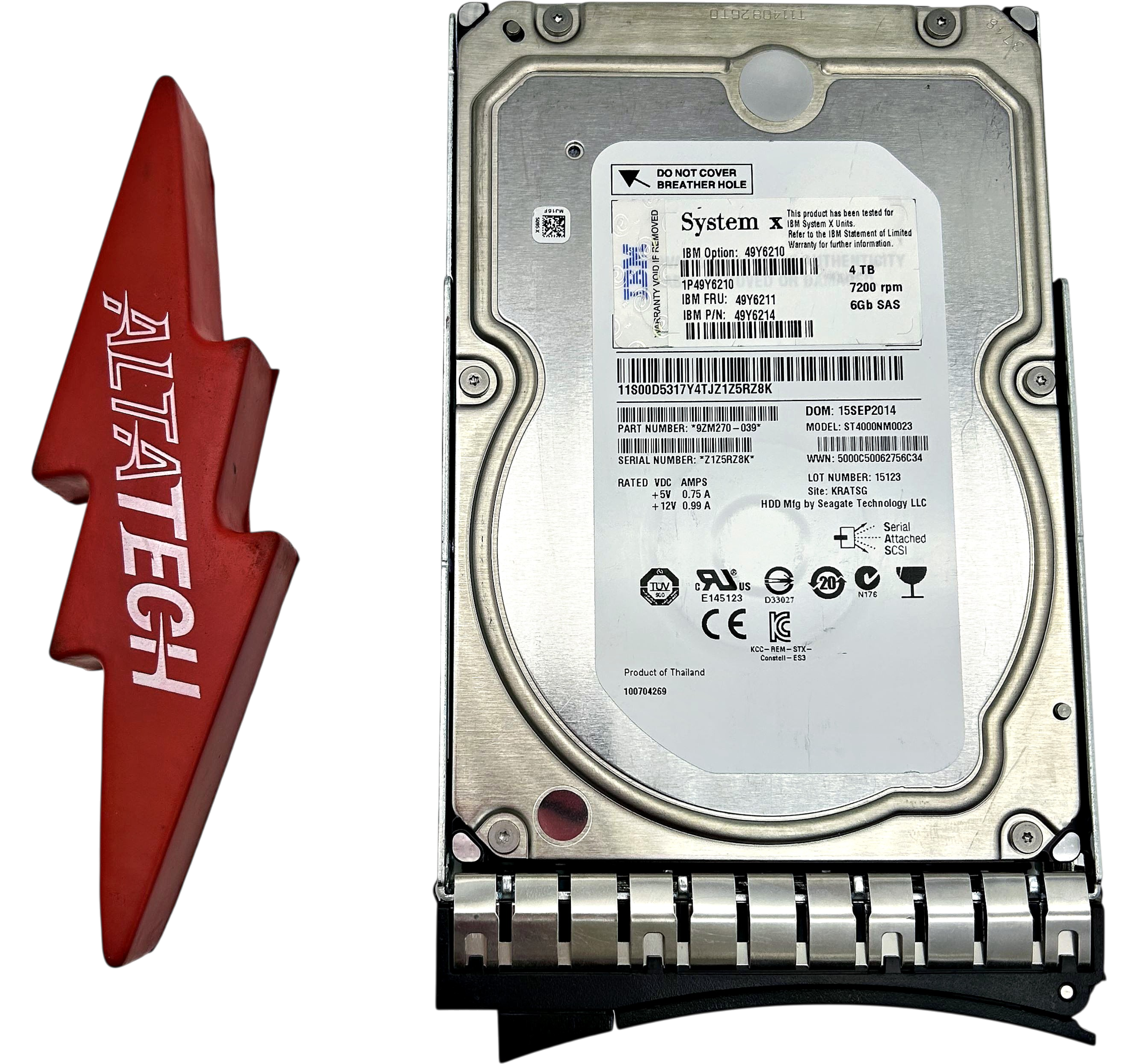 Dell 9ZM270-004 4TB 7.2K SAS 3.5 6G NL EC 9ZM270-04