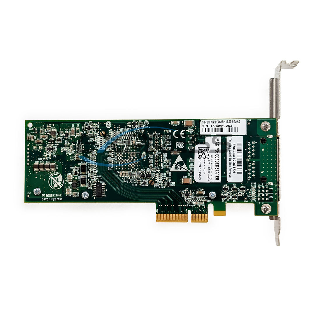 Dell SILICOM Dual Port RJ45 1GbE NDC Adapter (PE2G2BPI35A-SD) | 315MG