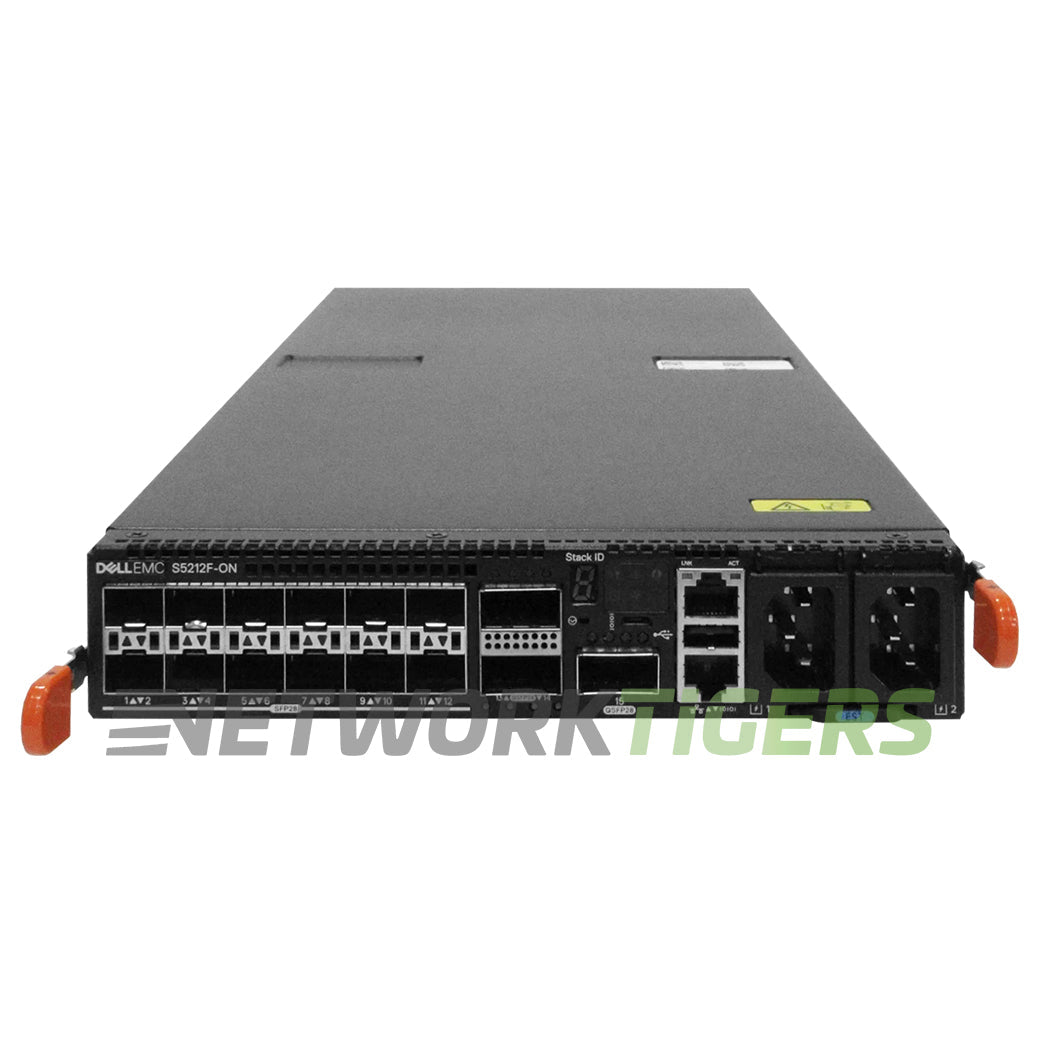 NEW Dell S5212F-ON EMC S 12x 25GB SFP28 3x 100GB QSFP28 F-B Air No OS10 Switch