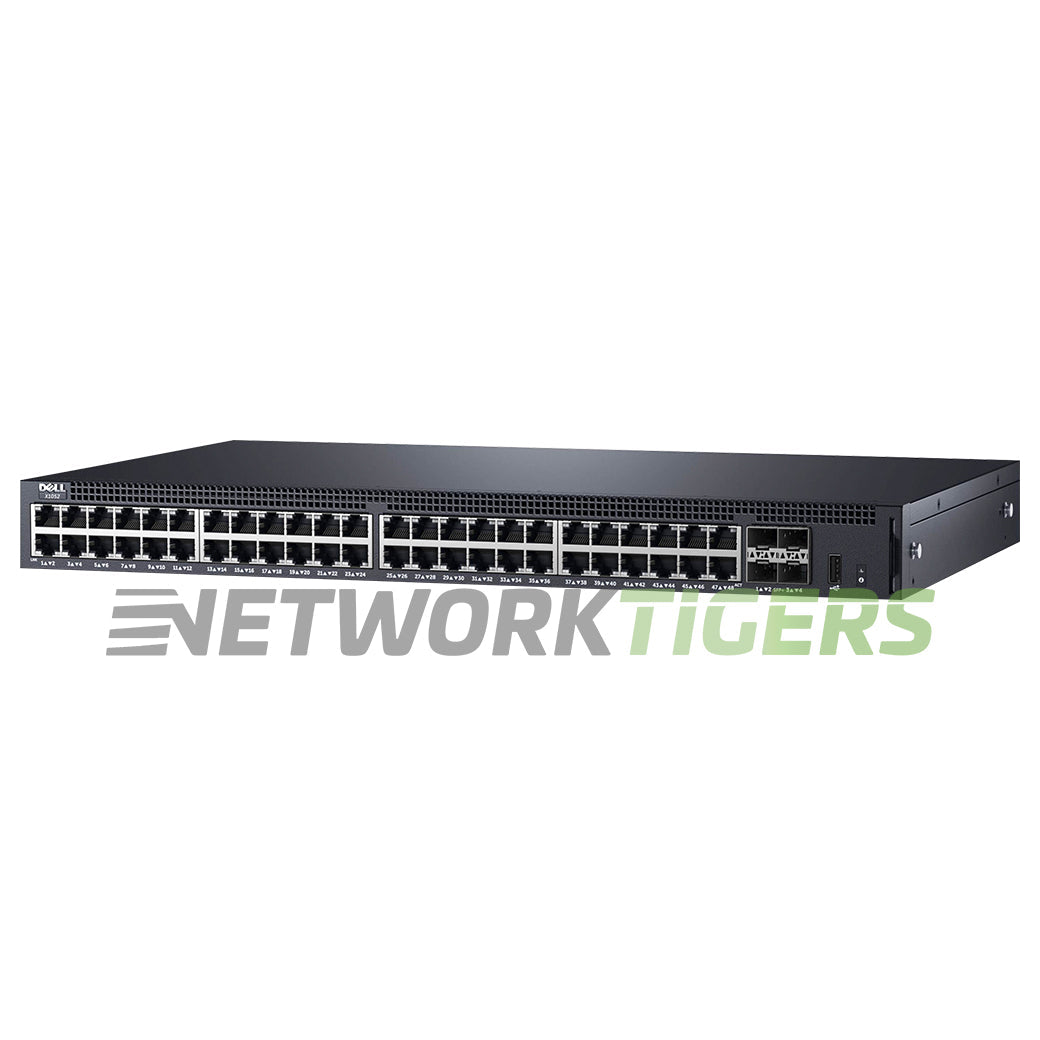 Dell X1052 EMC X Series 48x 1GB RJ45 4x 10GB SFP+ Front-to-Back Airflow Switch
