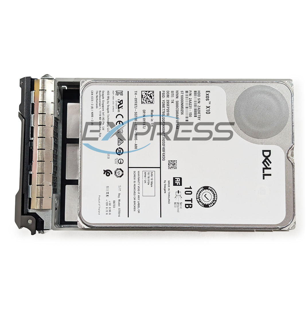 Dell 3.5" 10TB 7.2K NL-SAS 12Gbps 512e HDD | YF87J