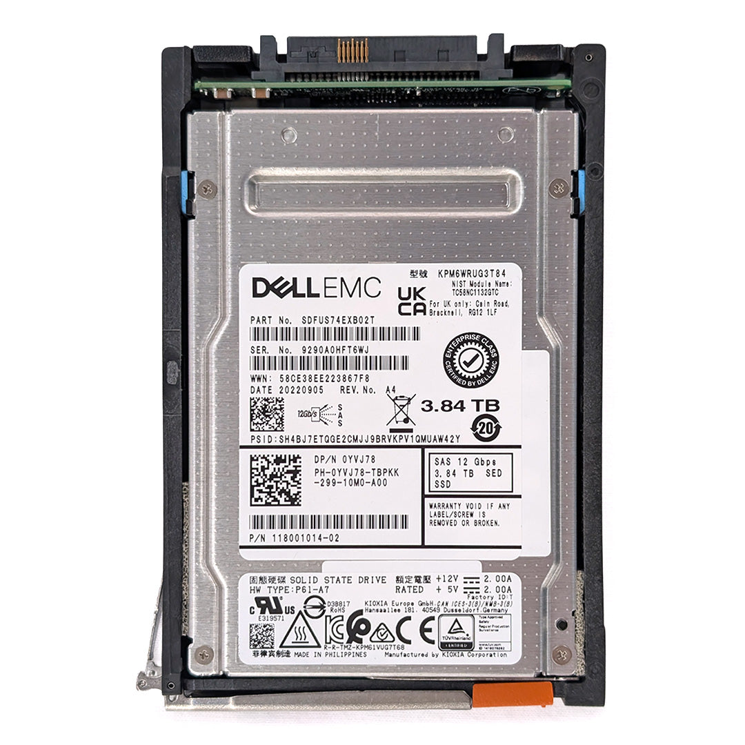 Dell EMC Unity 2.5" 3.2TB SAS 12Gbps RI SED SSD (118001014-02) | YVJ78 | D4F-2SFXL2-3200 05054013