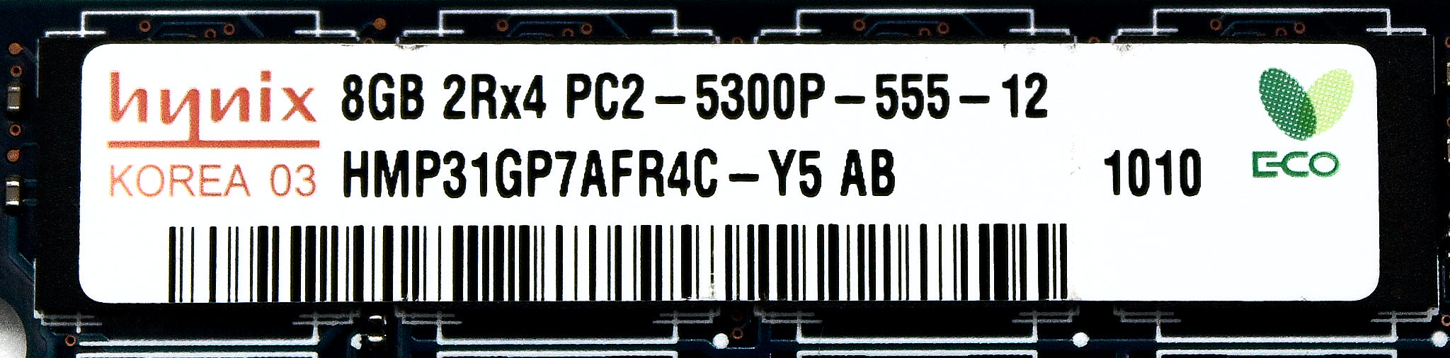 Dell HMP31GP7AFR4C-Y5 8GB PC2-5300P DDR2-667 2RX4 ECC